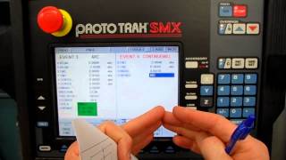 Proto TRAK CNC Mill 2axis Multi Event Program Setup [upl. by Nemad]