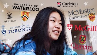 CANADIAN UNIVERSITY DECISION REACTIONS 2019 UOFT WATERLOO MCGILL ETC  Allie C [upl. by Whitford]