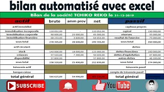 réaliser votre bilan automatique avec excel [upl. by Rosenbaum940]