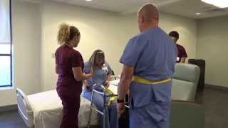 Physical Therapy Transfer Training  How To Transfer From Wheelchair To Bed [upl. by Robbin]