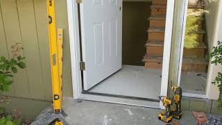 Jeld Wen Front Door Installation  Really crappy products and craftsmanship PART 1 [upl. by Kcid]