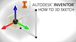 How to 3D Sketch  Autodesk Inventor [upl. by Vonny]