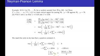 Neyman Pearson Lemma [upl. by Nysilla628]