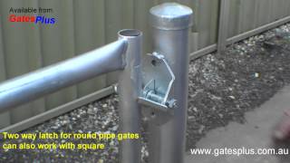 Gate Latch 2 way for round pipe and square [upl. by Neuberger]