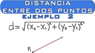 Distancia entre dos puntos ejemplo 2 [upl. by Fogg531]