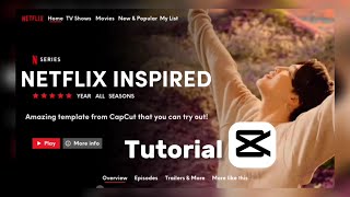 NETFLIX INSPIRED VIDEO TUTORIAL ON CAPCUT [upl. by Attenehs]