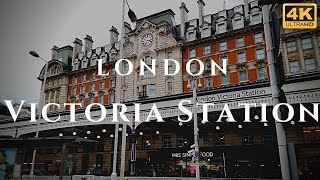 London Victoria Station Walk Through England 4K [upl. by Elladine11]