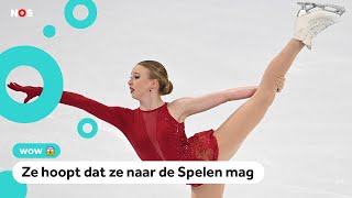 Bijzonder Nederlandse kunstschaatsster schittert op WK [upl. by Ednarb]