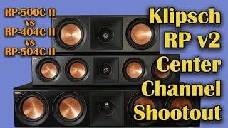 NEW Klipsch Center Channel Shootout [upl. by Nohsram]