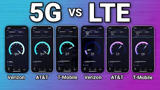 iPhone 12 5G vs LTE on Verizon ATampT and TMobile [upl. by Arri76]