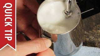 How to AutoFroth Milk for Lattes [upl. by Hairahcez]