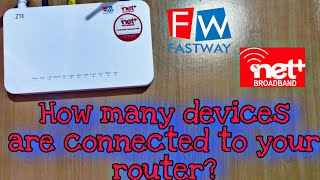 How to check how many devices are connected to my wifi  Netplus broadband  tech review [upl. by Yeldua]