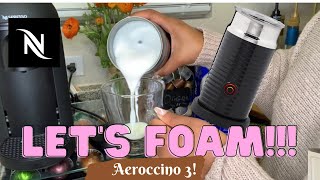 How To Foam Milk With Aeroccino 3 Make Coffee With Foam Tips amp Tricks  Easy Foamed Latte Recipe [upl. by Ibrab865]