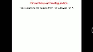 Prostaglandin  Biosynthesis and regulation [upl. by Alisha]