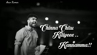 Sid Sriram New Song Chinanjiru Lyrical Video  Kannama  Bharathi Lyrics [upl. by Norha]