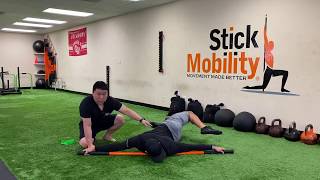 Stick Mobility  Scorpion Stretch  1 Long [upl. by Llerol]