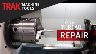 Thread Repair  ProtoTRAK SLX CNC  Lathe Programming [upl. by Galer]