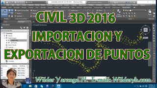 IMPORTACIÓN DE PUNTOS EN CIVIL 3D 2015  2025 111 [upl. by Crosse]