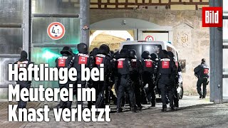 Gefängnismeuterei Polizei stürmt Knast in Thüringen  JVA Untermaßfeld [upl. by Adolfo854]