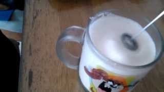 Aerolatte Review Frothing Cold Milk In Under 1 Minute [upl. by Iderf]